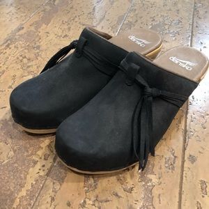 Dansko leather clog with tassel